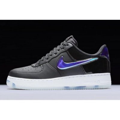 Nike Air Force 1 Low Siyah / Kraliyet Mavisi Kaykay Ayakkabı Türkiye - QDKCE1UR